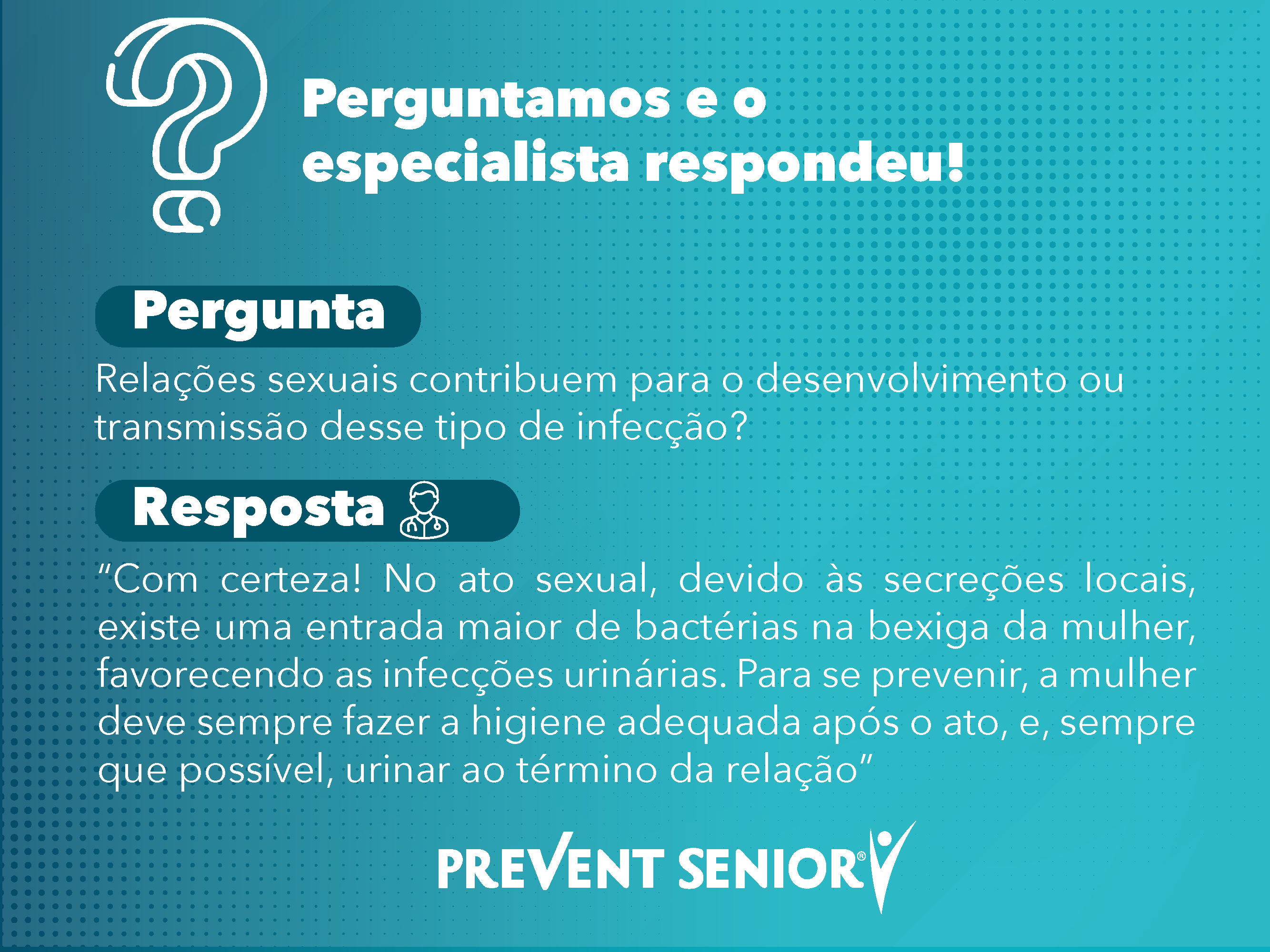 Especialista explica se relações sexuais contribuem com o desenvolvimento de infecção urinária