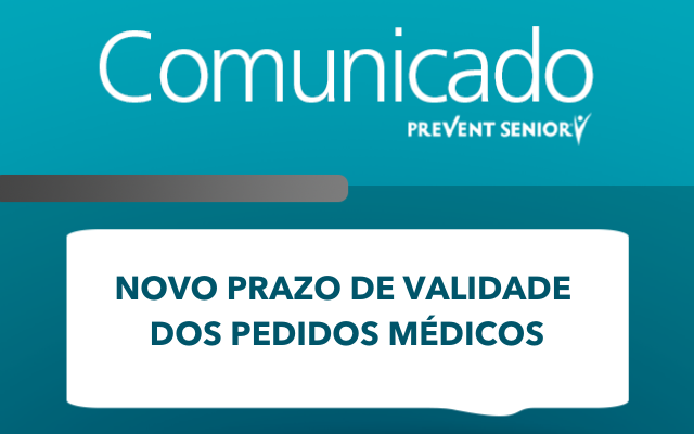 Informações sobre prazo de validade para pedidos médicos